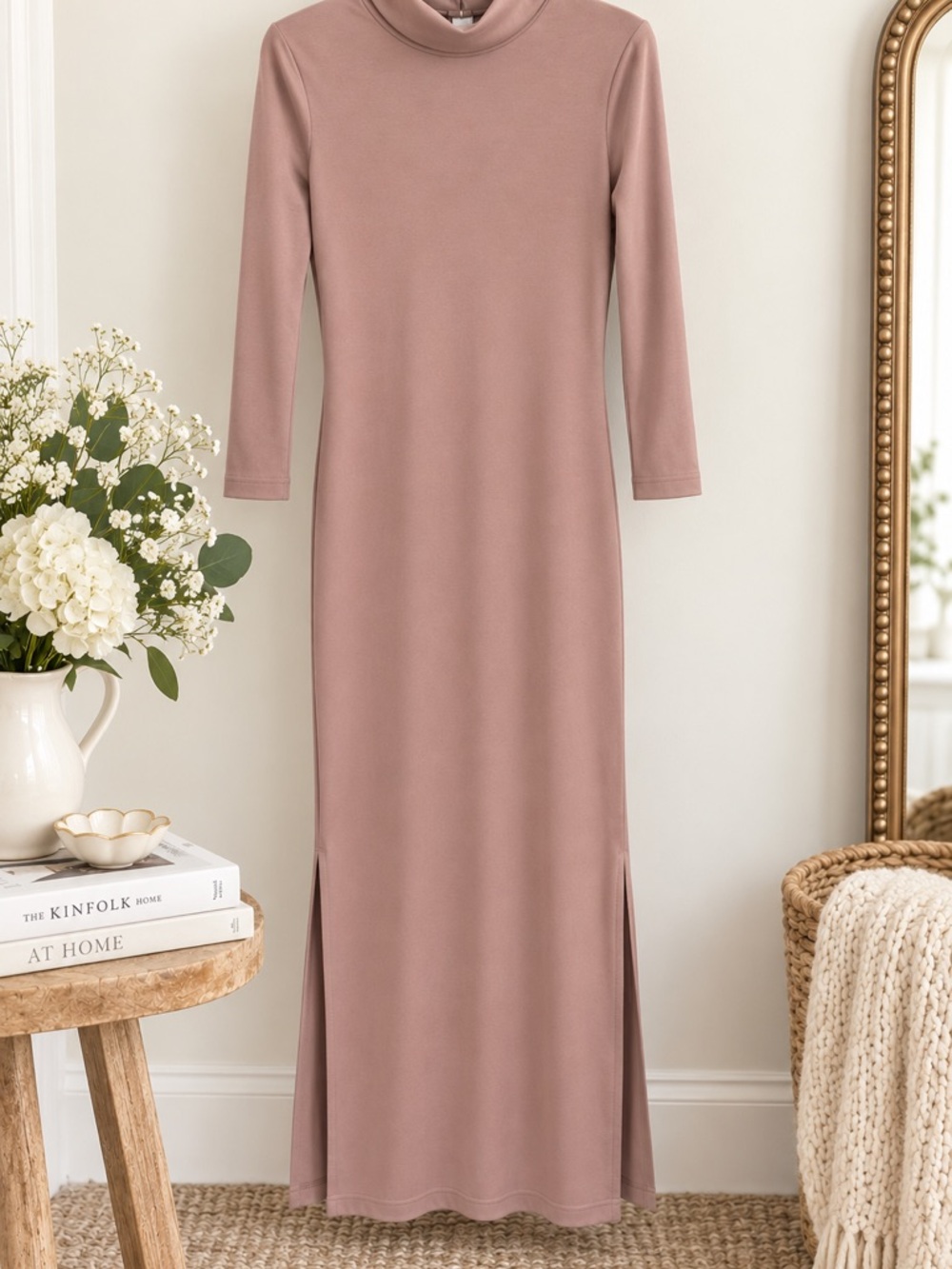 NWT Reiss Martha Blush Pink Open Back Formal Column Dress Size 2